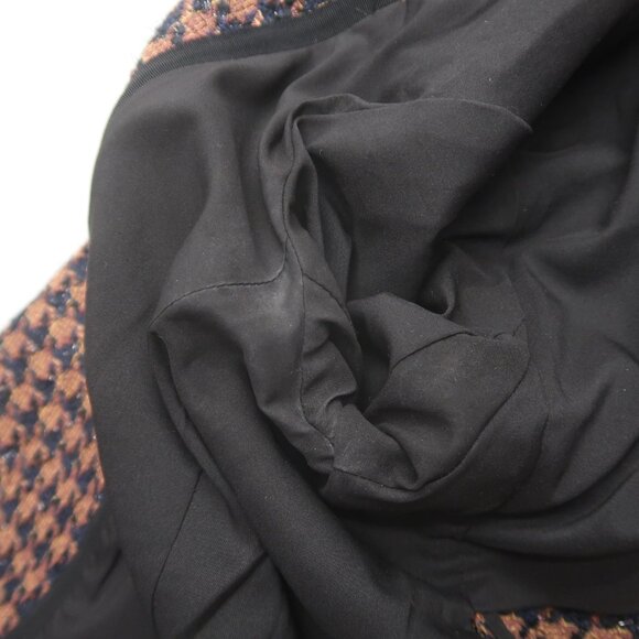 Veronica Beard Taja Houndstooth Plaid Tweed Double Breasted Blazer Jacket Size 8 - Picture 9 of 15